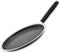 Nonstick Aluminum Crepe Pan 10 inch,Warp-proof Pancake Griddle Omelet Skillet Induction Compatible PFOA Free, Black